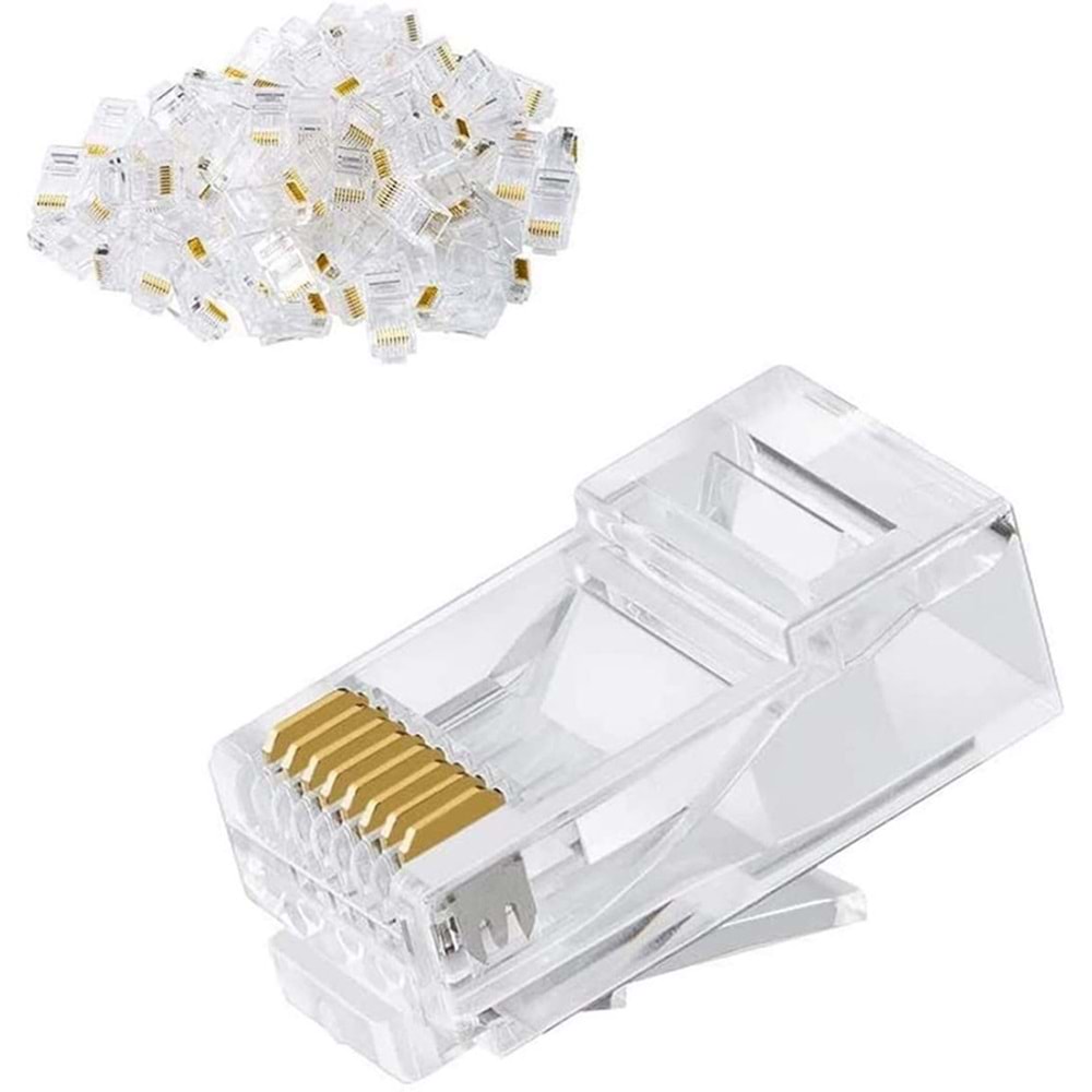 H-608EE RJ45 Cat6 Plug - 100 Adet