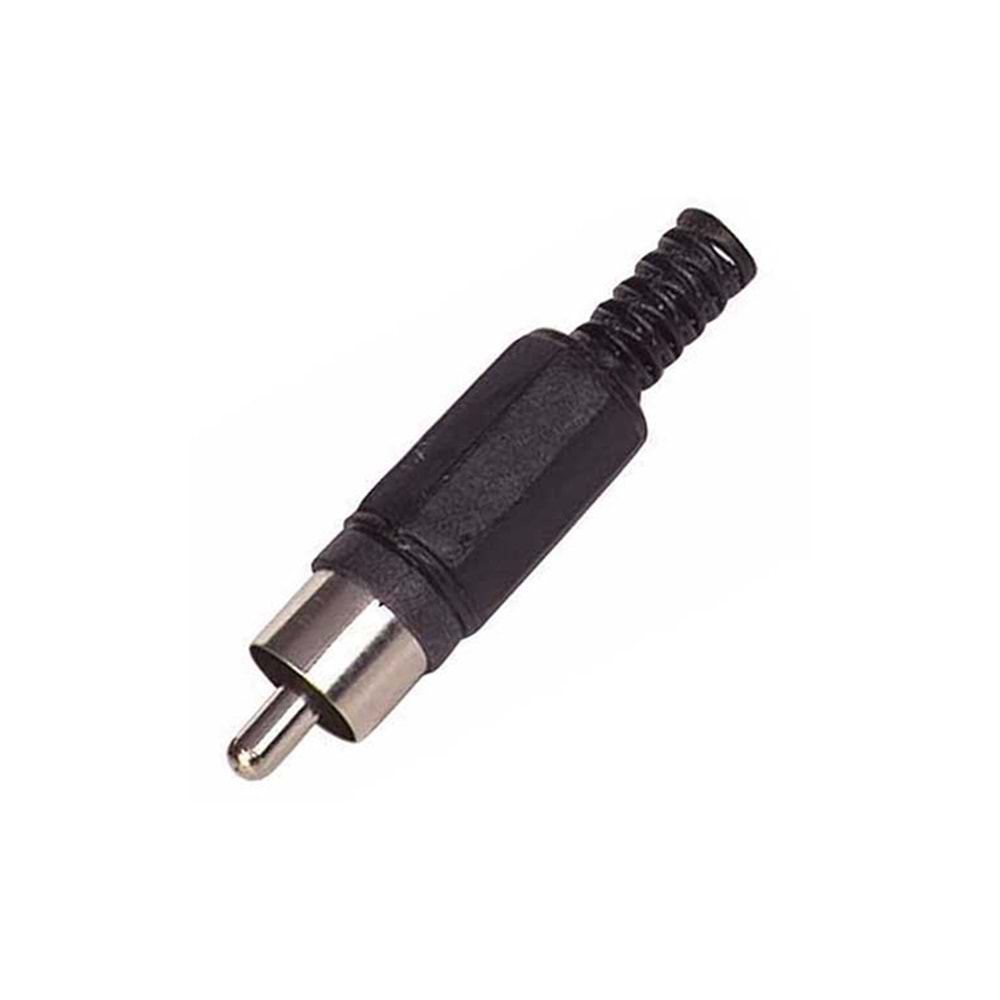 458 Erkek RCA Konnektör - Siyah