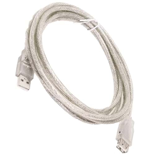 8608 50 Cm Şeffaf USB Uzatma Kablo
