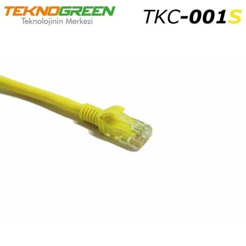 TKC-001S 1m. Cat6 Kablo Sarı