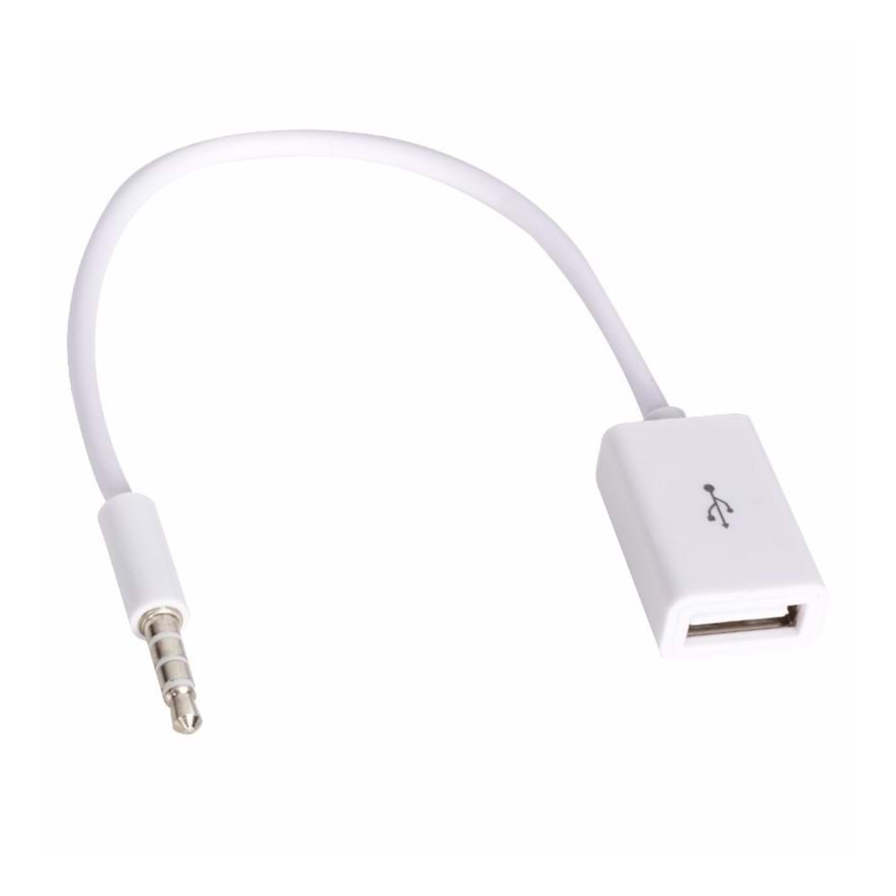 33294 USB Dişi To Aux Stereo 3 Boğumlu Kablo