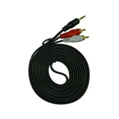 G-523A 3*Rca-3.5mm Stereo 1.5mt Kablo
