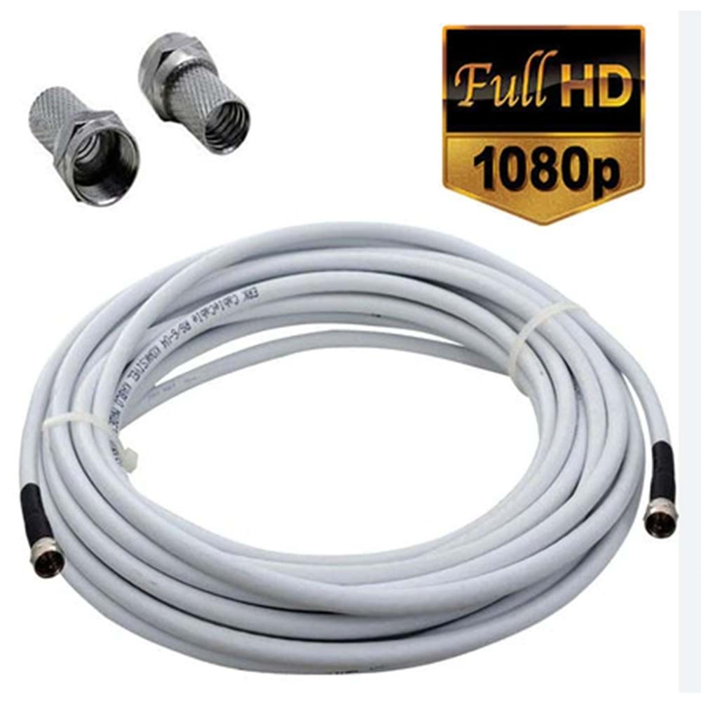 1mt F Konnektörlü Anten Kablosu