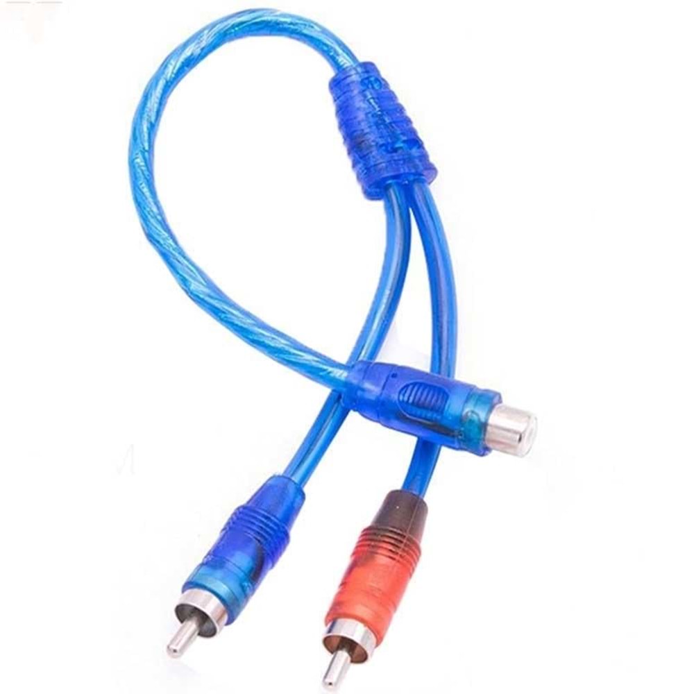 17604 Amfi Y Kablo 1 Dişi 2 Erkek 25cm Silikon Kablo