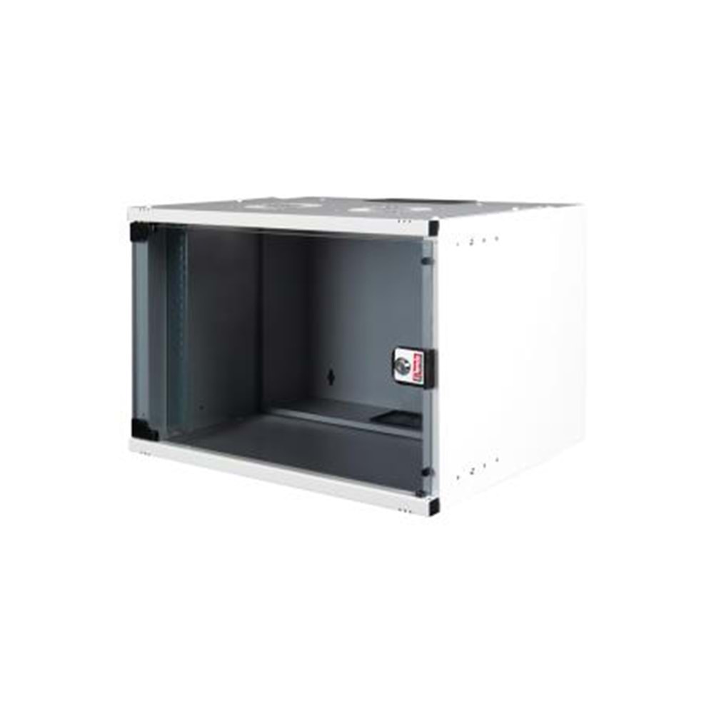 09U 540x400 Duvar Tipi Rack Kabin Açık Gri