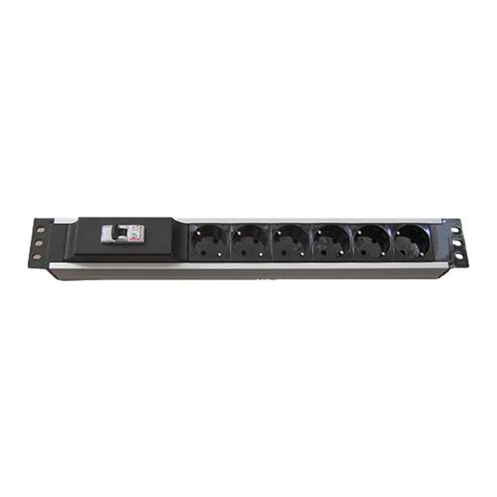 6'Lı Sigortalı Alüminyum Grup Priz