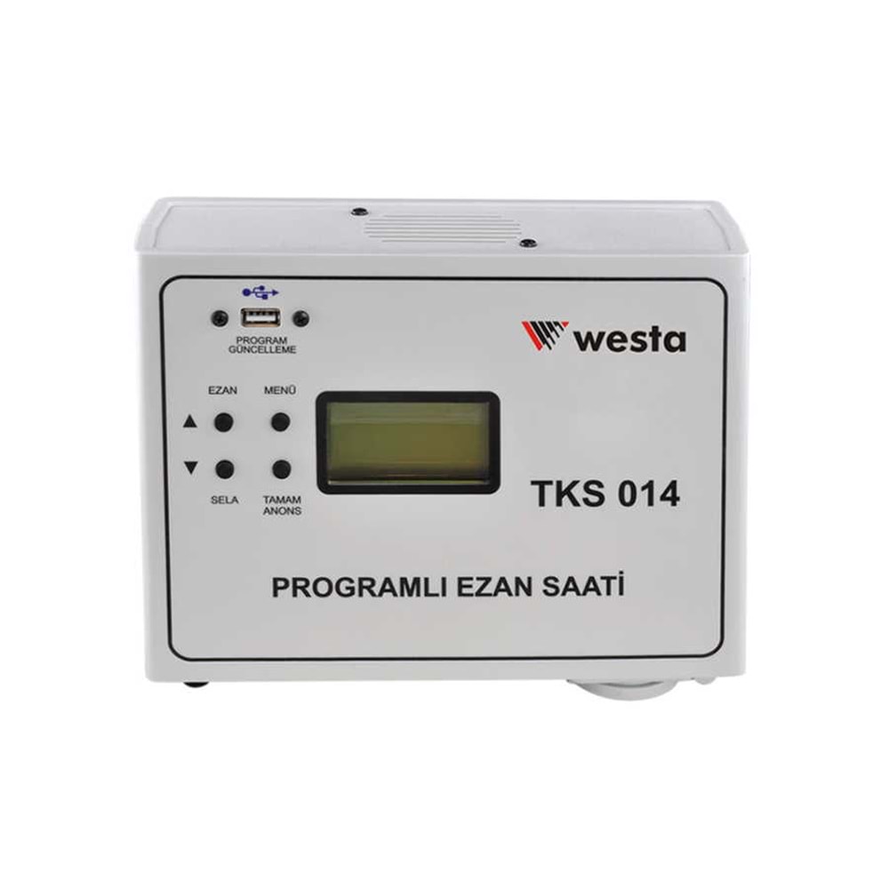 WS-014 DUVAR TİPİ PROGRAMLI EZAN SAATİ