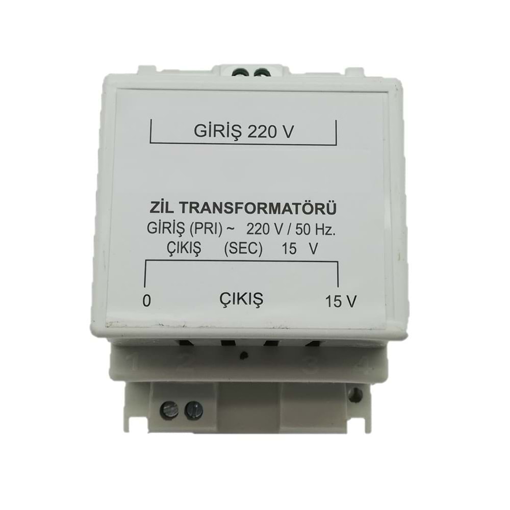 Guc Transformatoru G:220 Ç:15V GUC:15W Raylı Sistem